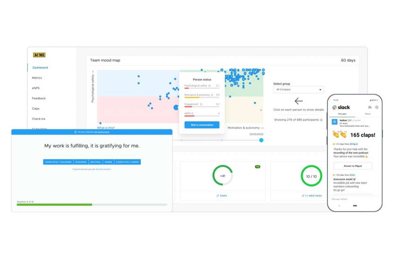 Mejorar el rendimiento de una empresa optimizando la gestión de personas, con Nailted