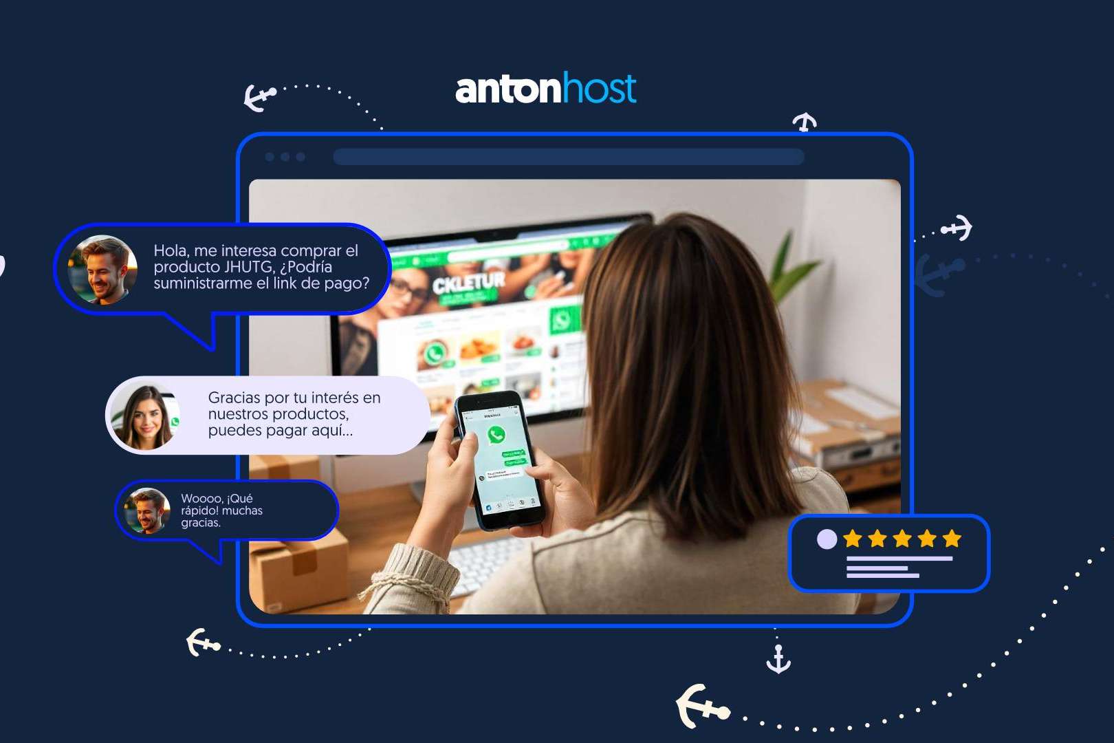 AntonHost lanza generador de enlaces de WhatsApp gratis