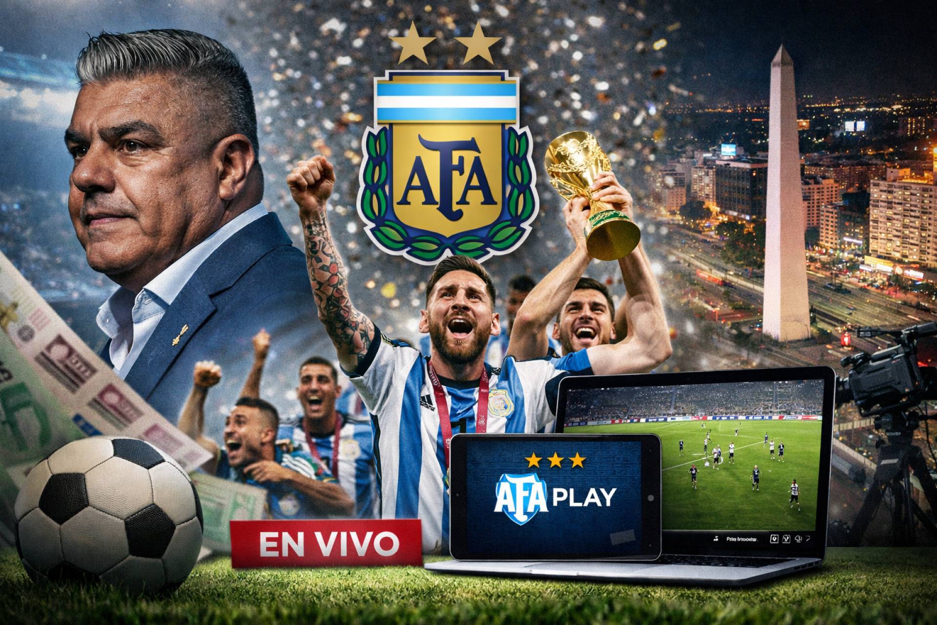 AFA Play; la ASOCIACIÓN DE FÚTBOL ARGENTINO (AFA) tomó el control y pateó el tablero